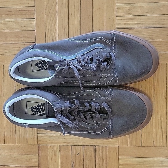 VANS x Supreme Old Skool ‘92 Zero Gray Leather Suede Gum Mens 8.5 Women's 10 - Picture 1 of 7